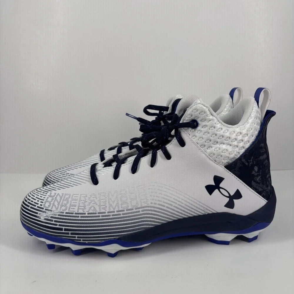 Under Armour‎ Highlight Hammer MC Football Cleats Men's US 11.5 White/Navy/Black
